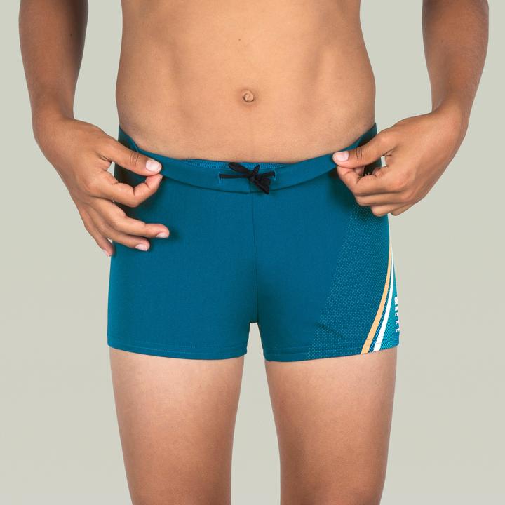 Produktbild Nabaiji Badehose Boxer Jungen - 500 Fitib blau (14, 15, 16)