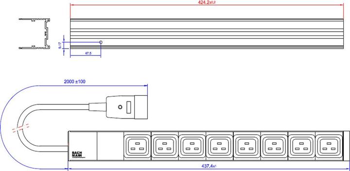 Produktbild Bachmann IT PDU 19" System C19