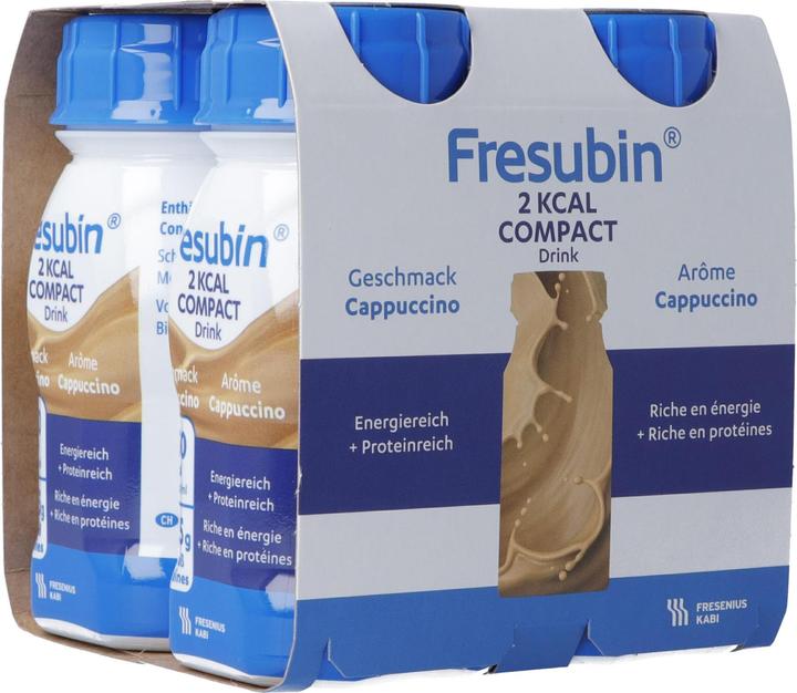 Fresubin 2 kcal Drink Compact Cappuccino, 4x 125 ml (4 Stück, Flüssigkeit, 635 g)