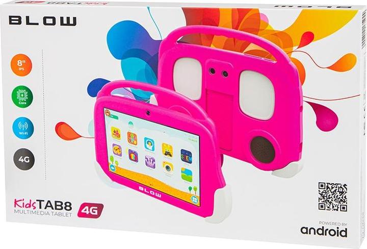 Actual product image Blow Tablet KidsTAB8 4G 4/64GB pink + case (4G, 7.99", 64 GB, Powder Pink)