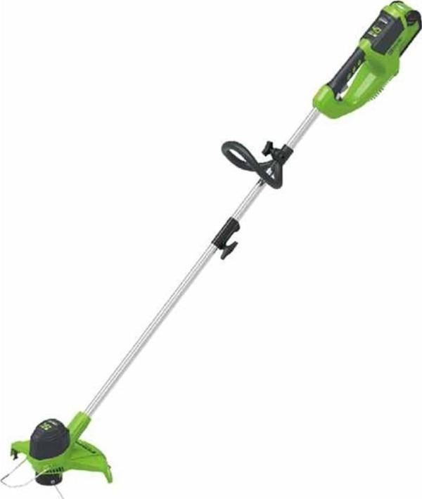 Greenworks Tosaerba da 40V con batteria da 2Ah e caricabatterie (G40LTK2). (Filo di taglio)
