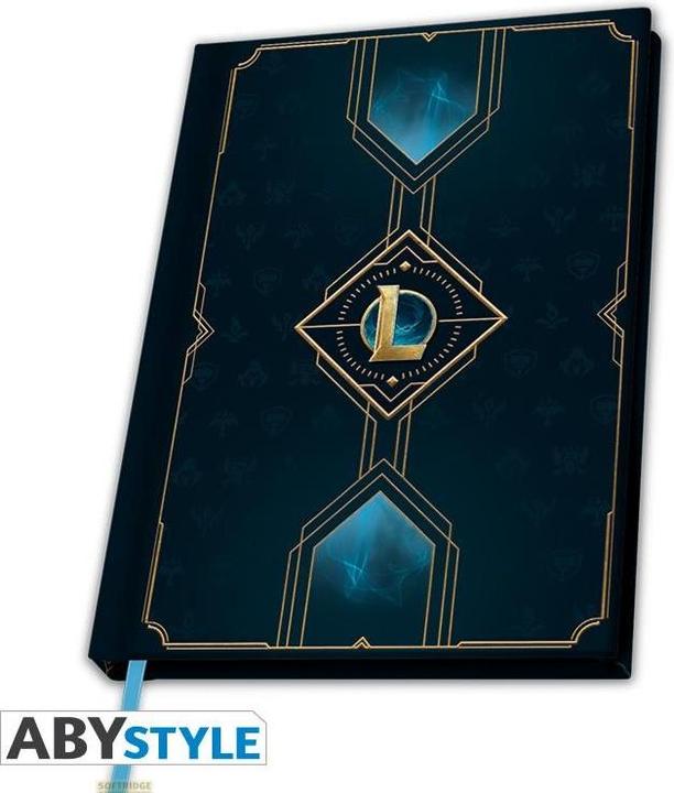Actual product image ABYstyle LEAGUE OF LEGENDS Notebook - Hexteck Logo (A5, Lined, Hardcover)
