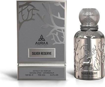 Produktbild Auraa Desire Silver Reserve 100ml von Extrait De Perfum Amber Leather Vanilla Fragrance Perfume for (Eau de Parfum, 100 ml)
