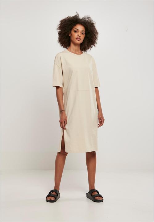 Actual product image Urban Classics Ladies Organic Oversized Slit Tee Dress (M)