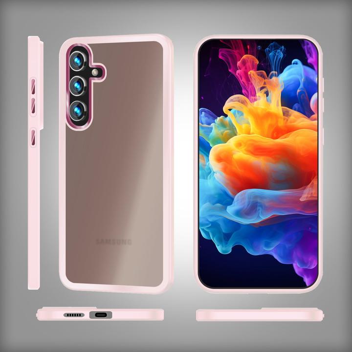 Actual product image Nalia Semi-transparent hybrid cover with protective frame (Samsung Galaxy S24)