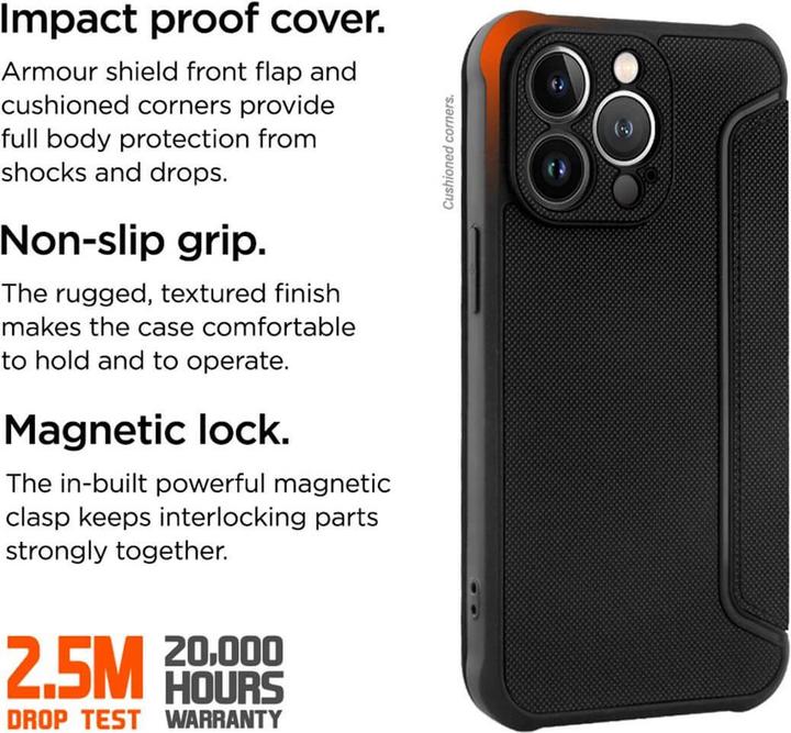 Actual product image Eiger North Folio Bookcase (Apple iPhone 14 Pro)