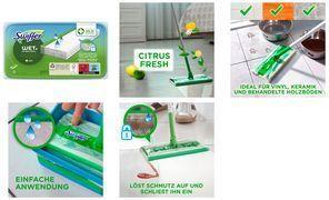 Swiffer Wet Wischtücher Nachfüllpackung 10er Antibakteriell Wischtücher (10 Piece)