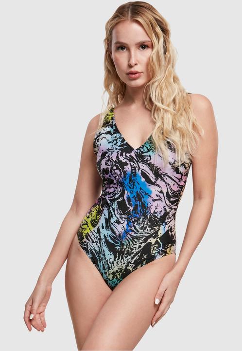 Immagine prodotto Urban Classics Costume da bagno a gamba alta da donna con motivo riciclato (S)