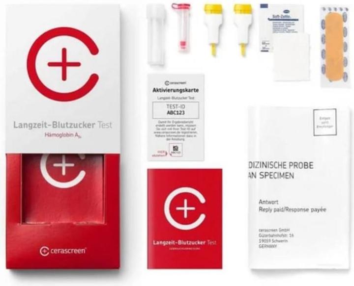 Image du produit Cerascreen Autocontrôle de la glycémie à long terme (1 x)