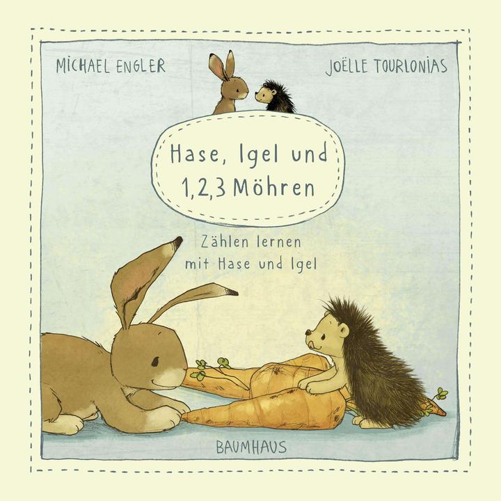 Immagine prodotto Hase, Igel und 1, 2, 3 Möhren (Pappbilderbuch) (Tedesco, Michael Engler, 2021)