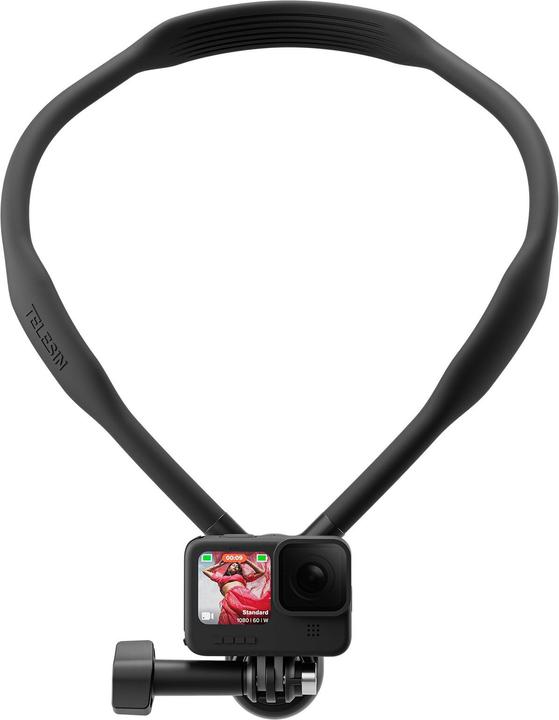 Immagine prodotto Telesin Supporto da collo nero per action camera/smartphone