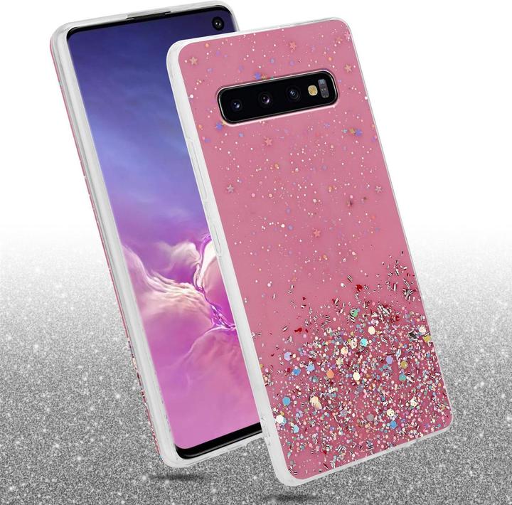 Actual product image Cadorabo TPU cover sparkling glitter (Samsung Galaxy S10+)