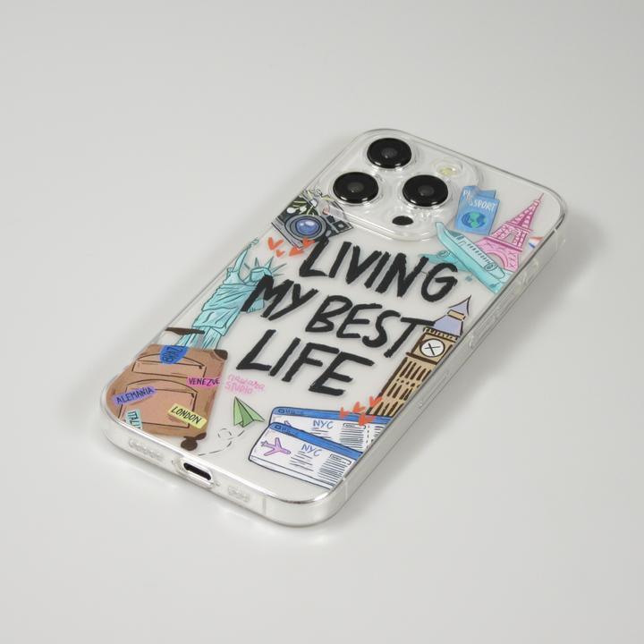 Produktbild PhoneLook Hülle es Silikon Cover Living my best Life (Apple iPhone 14 Pro Max)