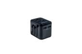 Actual product image Verbatim Universal Travel Adapter with 2 x USB-A ports