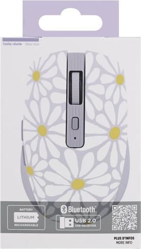 Actual product image T'nB Souris Sans Fil Exclusiv' (Violet/Blanc) (Wireless)