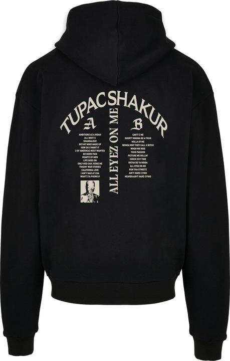 Produktbild Mister Tee X Artist 2Pac All Eyez on me Tracklist Ultra Heavy Oversize Hoodie - 173461 (L)