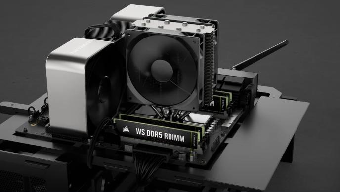 Produktbild Corsair DDR5, 5600MT/s 128GB 4x32GB RDIMM, Hynix Die, Dual Rank, 40-40-40-77, Intel XMP 3.0, WS DDR5 RDIMM (4 x 32GB, 5600 MHz, DDR5-RAM, R-DIMM)