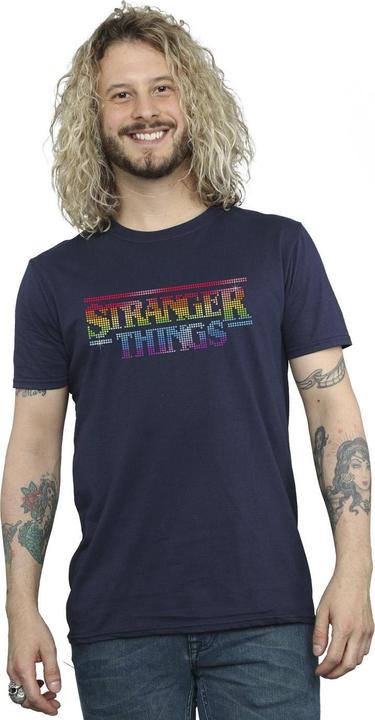 Produktbild Netflix Stranger Things Rainbow Dot Logo TShirt (L)