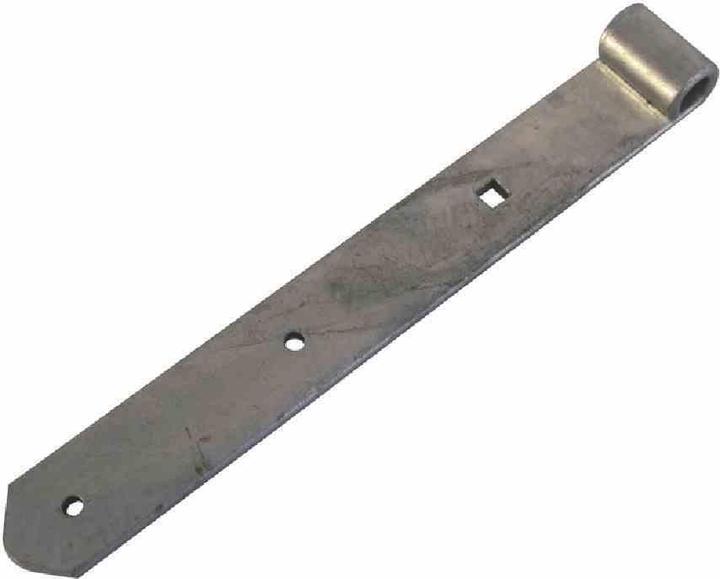 Produktbild GAH Ladenband Breite 60 mm Länge 800 x 60 mm Stärke 8 mm Stahl feuerverzinkt Ø 20 mm abgerundet