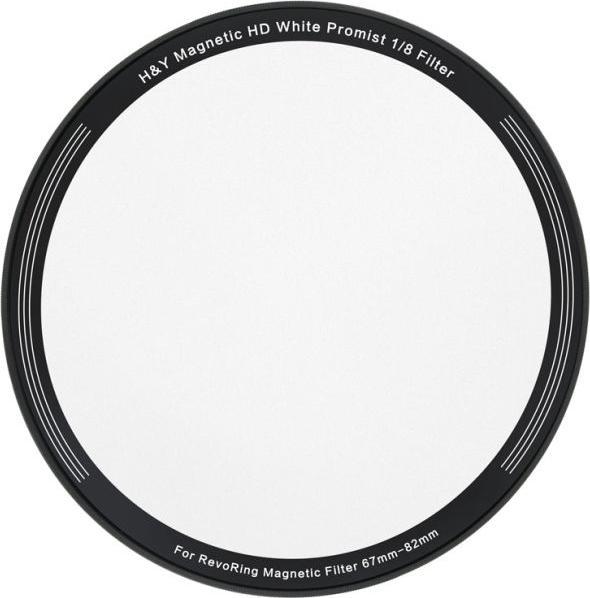 Actual product image H&Y White Mist Magnetic 1/8 Clip-on Filter for REVORING 67-82mm