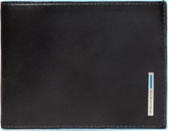 Piquadro Blue Square Herren Brieftasche mit Münztasche Nacht Blau