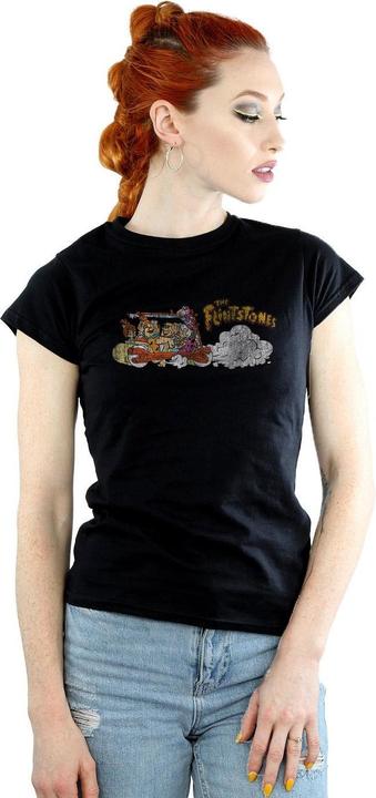 Produktbild The Flintstones Family Car Distressed TShirt (S)
