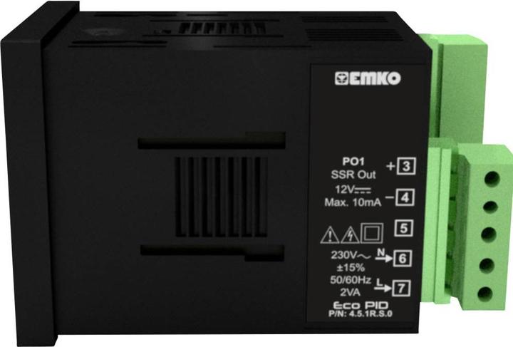 Image du produit Emko ecoPID.4.5.1R.S.0 Régulateur de température Pt100, J, K, R, S, T, L -199 à +999°C Relais 5 A, SSR (L