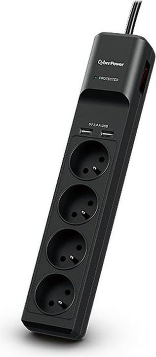 Actual product image Cyberpower Tracer III P0420SUD0-FR Voltage protection 4 AC outputs 200 (4 x, CEE 7/5, 1.80 m)