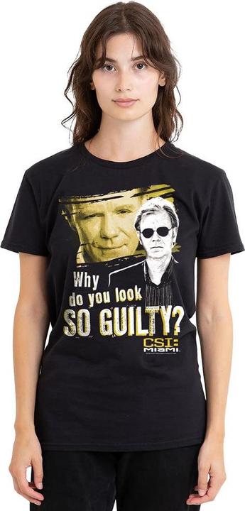 Actual product image CSI: Miami Unisex Adult So Guilty T-Shirt (L)