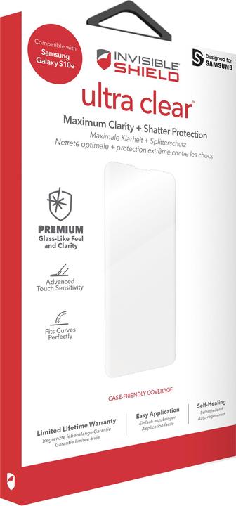 Immagine prodotto Zagg InvisibleShield 200202662 Pellicola protettiva trasparente per telefoni cellulari (1 Pezzo/i, Samsung Galaxy S10e)