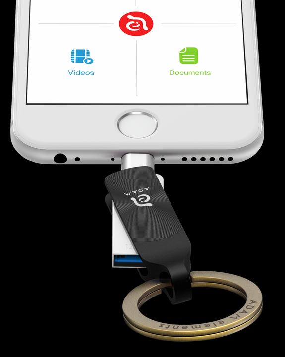 Produktbild Adam Elements iKlips Duo+ (128 GB, USB 3.1)