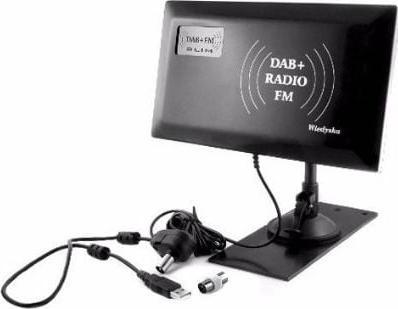 Image du produit INNE Antenne radio-RTV DAB + FM Slim (Antenne plate, 33 dB, DAB/DAB+)