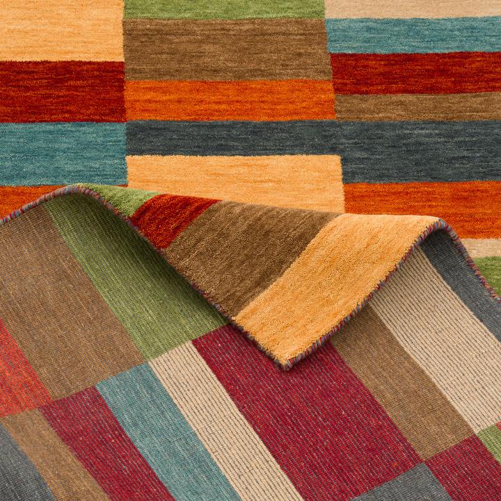 Actual product image Pergamon Natur Wolle Teppich Gabbeh Esta Läufer (70 x 300 cm)