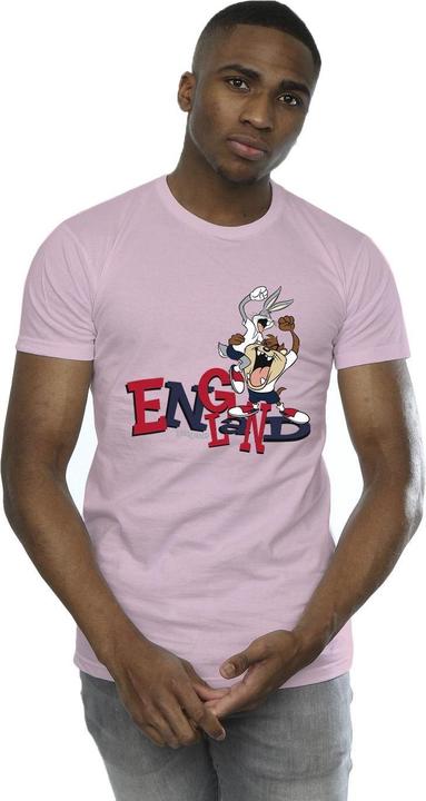 Actual product image Looney Tunes Mens Bugs & Taz England T-Shirt (XL)