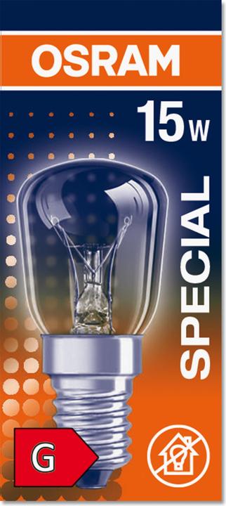 Actual product image Osram Stove Lamp Special (E14, 15 W, 85 lm, 1 x, G)