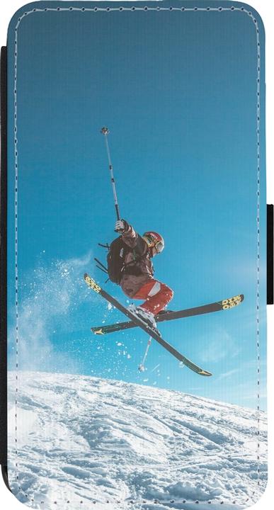 Produktbild PhoneLook Hülle Wallet schwarz Winter 22 Ski Jump (Apple iPhone 14 Pro)
