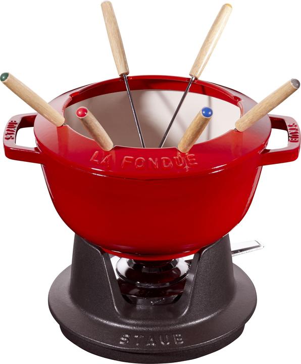 Staub fondue set (Fondue Bourguignonne, Cheese fondue)