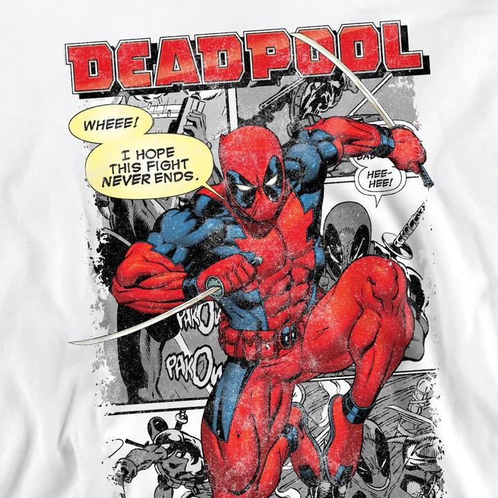 Actual product image Deadpool Unisex Adult Comic Strip Sweatshirt (S)