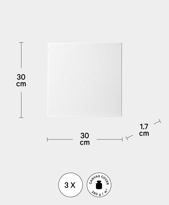 Immagine prodotto I Am Creative Telaio per barella 3-set BASIC (30 x 30 cm)