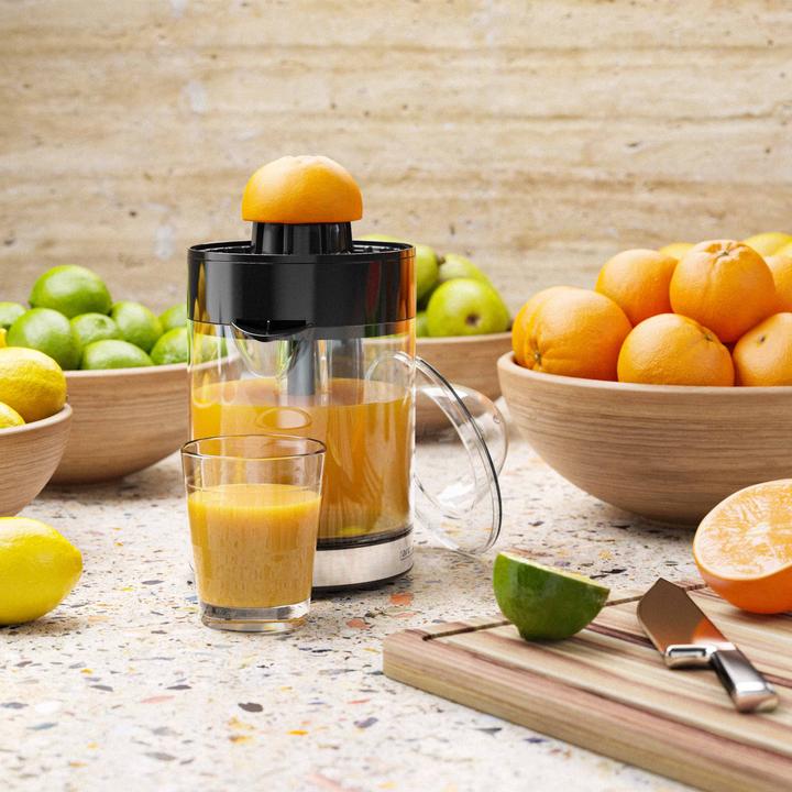 Image du produit Arendo Presse-agrumes électrique en acier inoxydable - 40 Watt - Presse-orange Presse-lime Centrifugeuse
