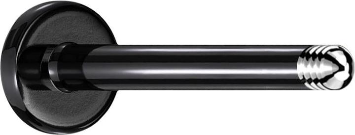 Star Piercing Labret-Stab schwarz (ohne Messing, Chirurgenstahl 316L)