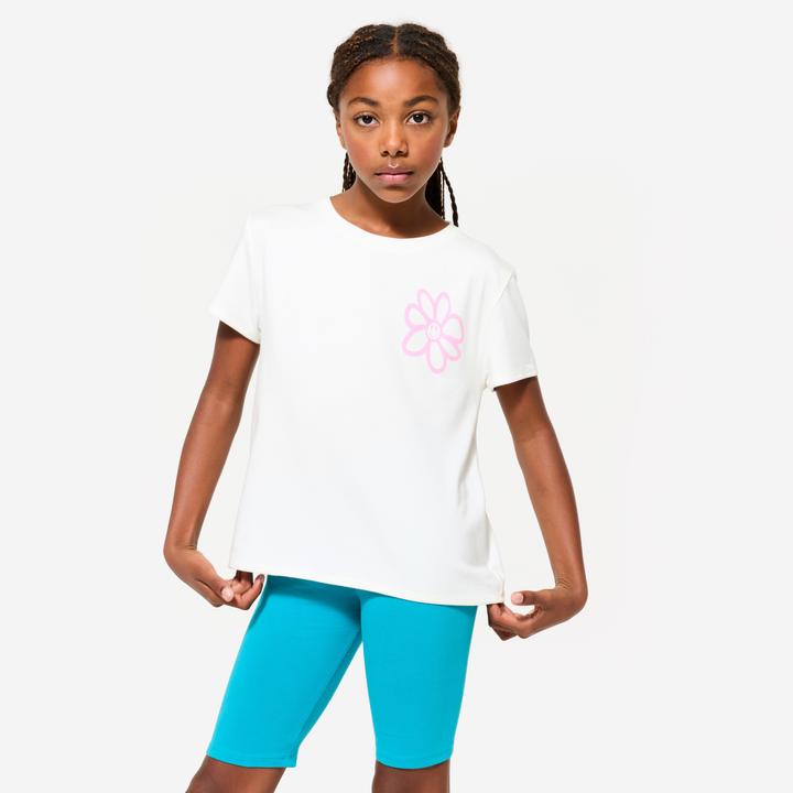 Produktbild Decathlon T-Shirt Kinder Baumwolle - Print weiss (8, 9, 10)