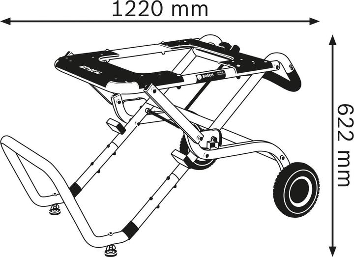 Actual product image Bosch Professional Base frame GTA 60W (74 cm, 122 cm)