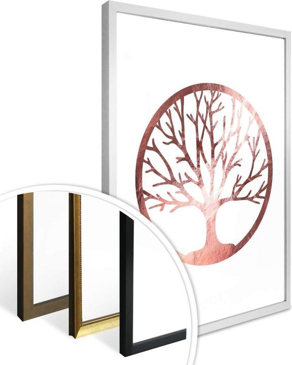 Image du produit Trenddeko Arbre de vie - aspect or rose (24 x 30 cm)