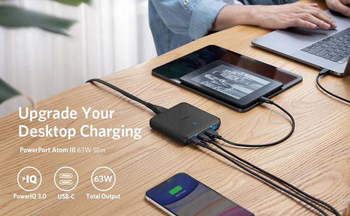 Immagine prodotto Anker PowerPort Atom III Slim (65 W)