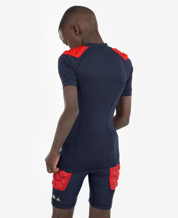 Actual product image Decathlon Kids rugby shoulder protection - R500 Canterbury blue (6, 7, 8)