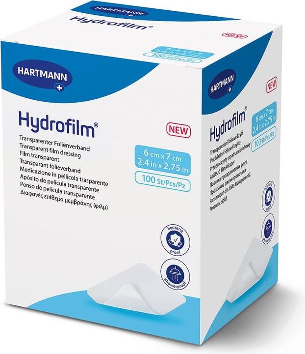 IVF Hartmann Hydrofilm Transparentverband 6x7cm steril 100 Stk (100 x)