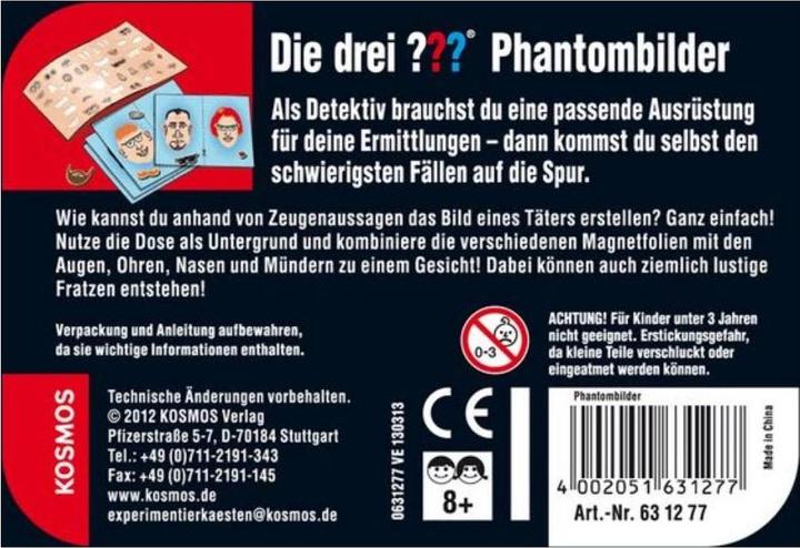 Produktbild Kosmos Die drei Phantombilder