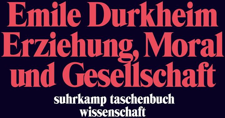 Immagine prodotto Erziehung, Moral und Gesellschaft (Tedesco, Emile Durkheim, 1984)