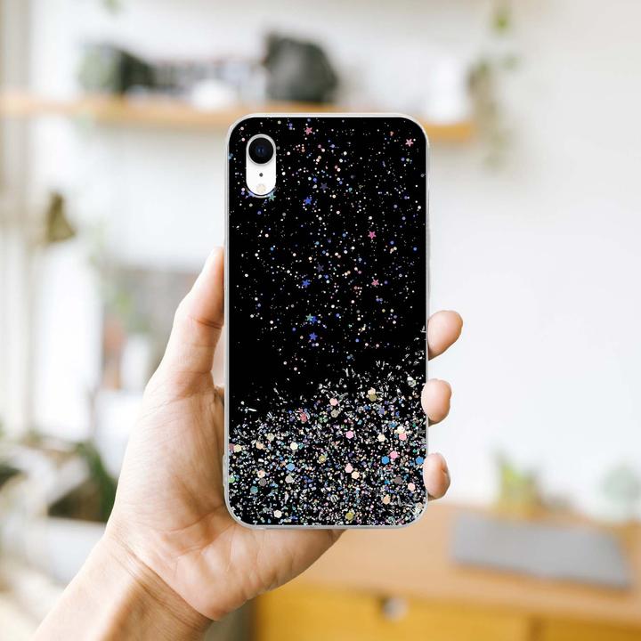 Image du produit Cadorabo Couverture TPU paillettes scintillantes (Apple iPhone XR)